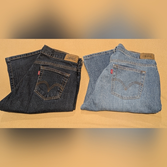 Levi's 505 Red Tag Women's 10L Straight Leg Boot Cut Denim Jeans EX PRE-OWNED - Picture 1 of 10